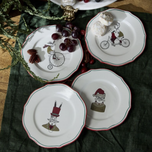 E + E Cocktail Plates